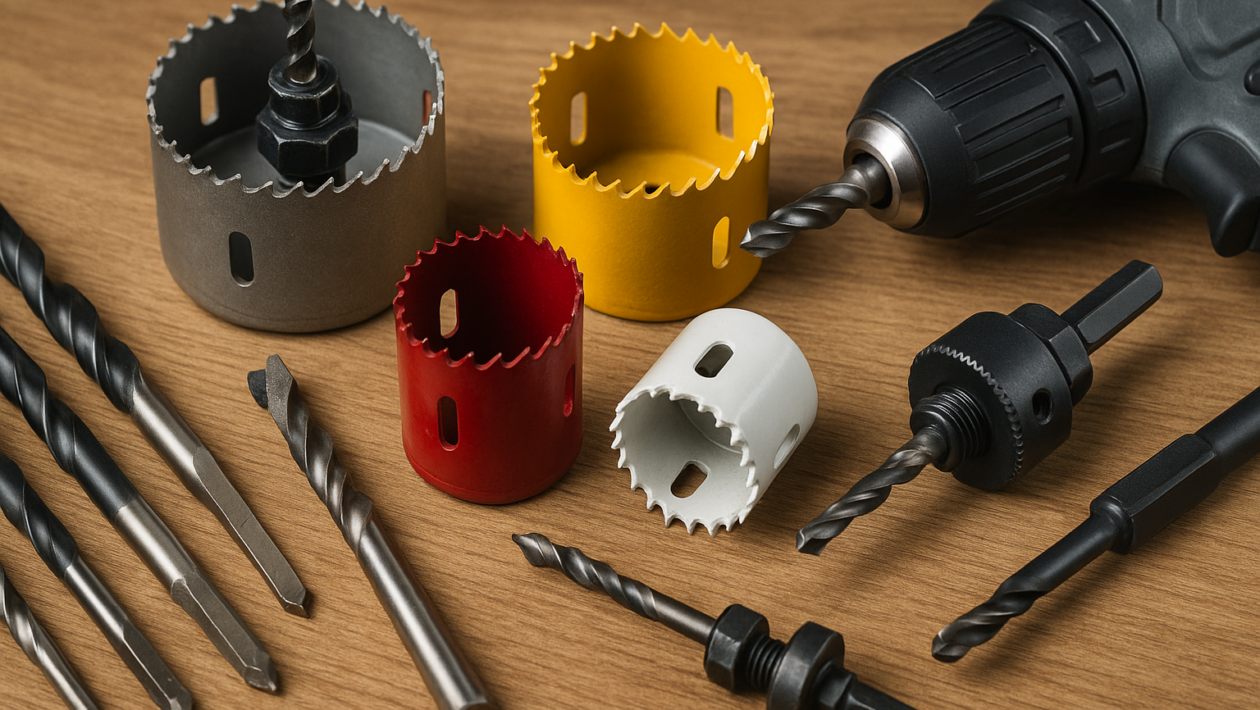 como escolher brocas e serras copo para cada material