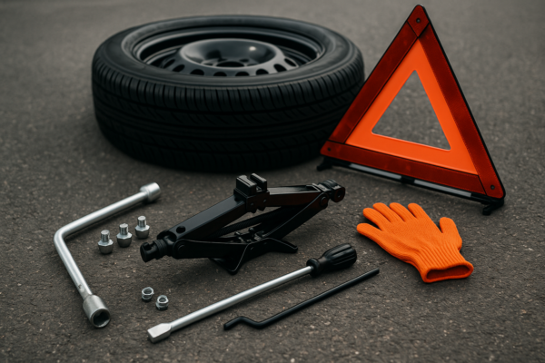 como trocar pneu com segurança na estrada