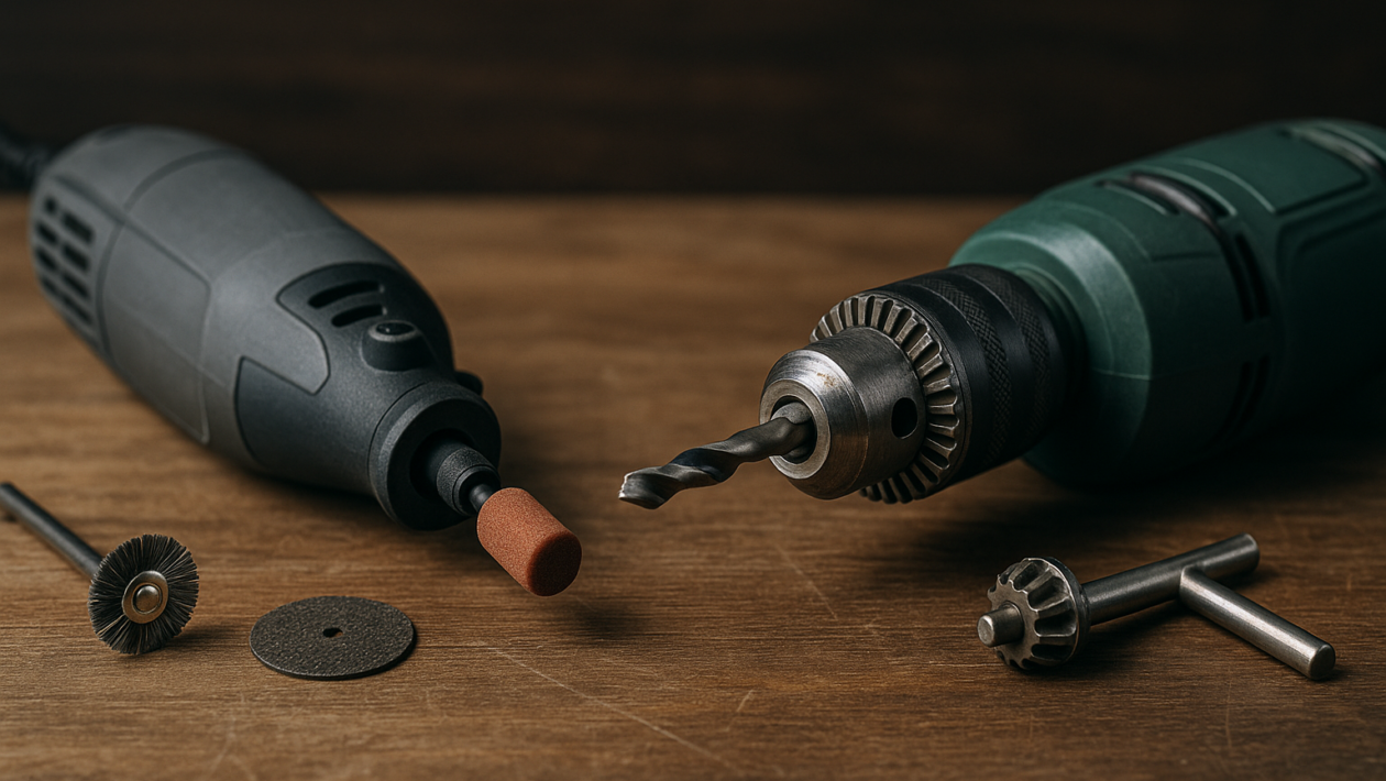 diferença entre micro retífica e furadeira