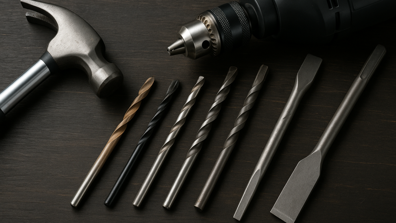 tipos de brocas para madeira metal e concreto