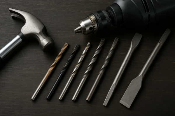 tipos de brocas para madeira metal e concreto