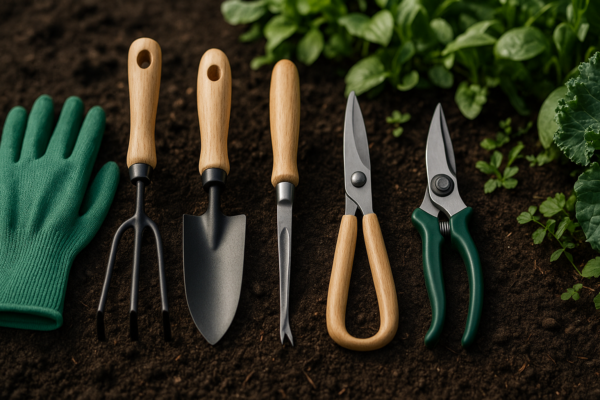 ferramentas essenciais para jardinagem iniciantes