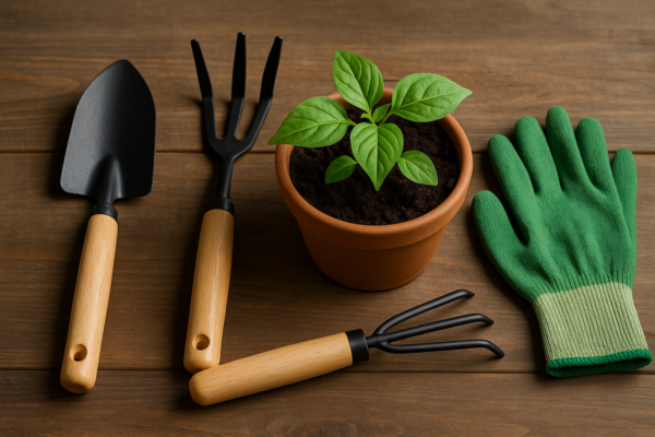 kits de jardinagem para plantar em casa