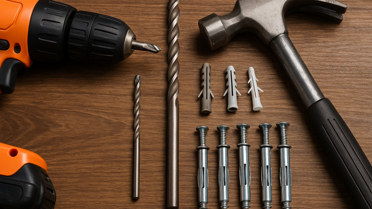 como escolher broca e bucha para parede