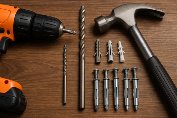 como escolher broca e bucha para parede