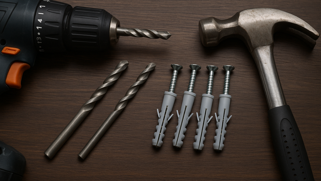 como escolher broca e bucha para parede