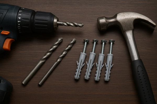 como escolher broca e bucha para parede