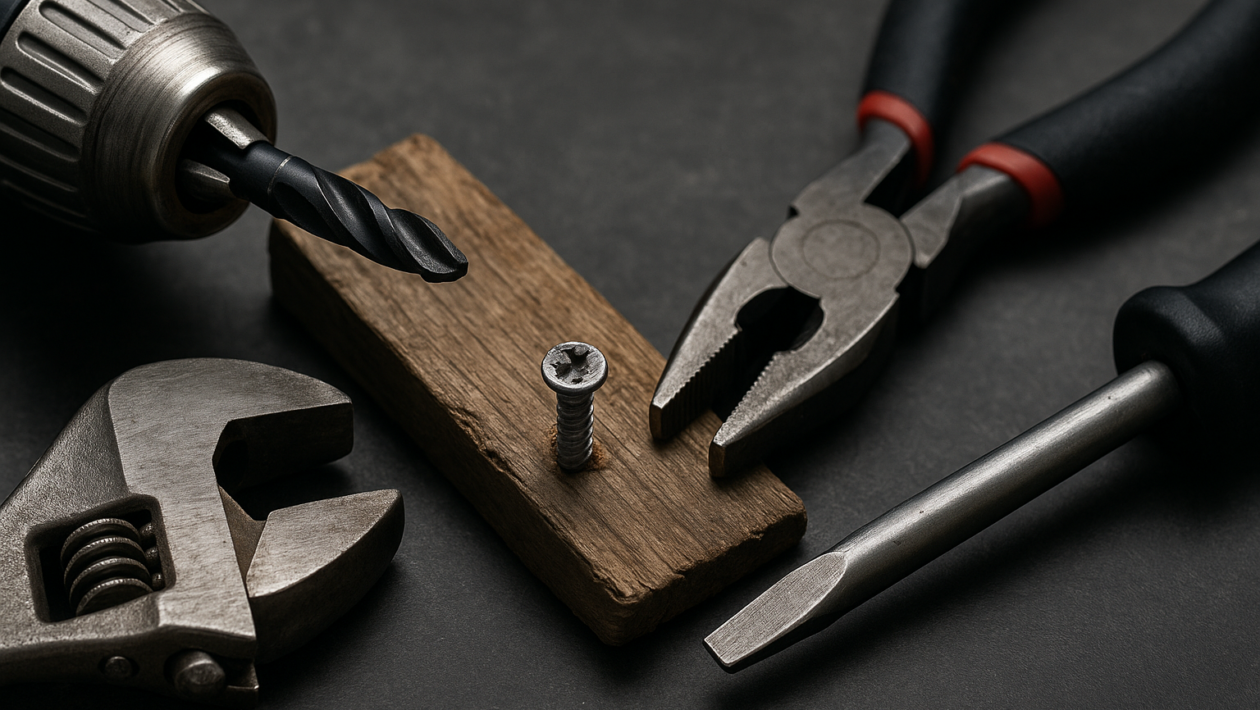 como remover parafuso quebrado