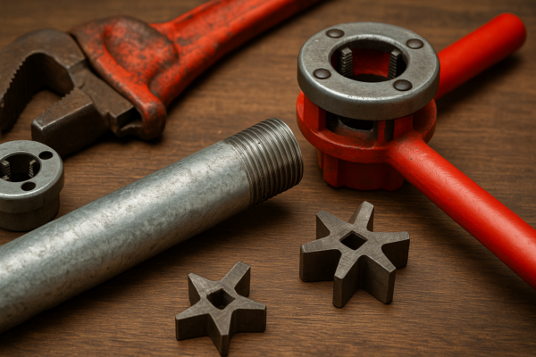 como fazer rosca em tubo galvanizado